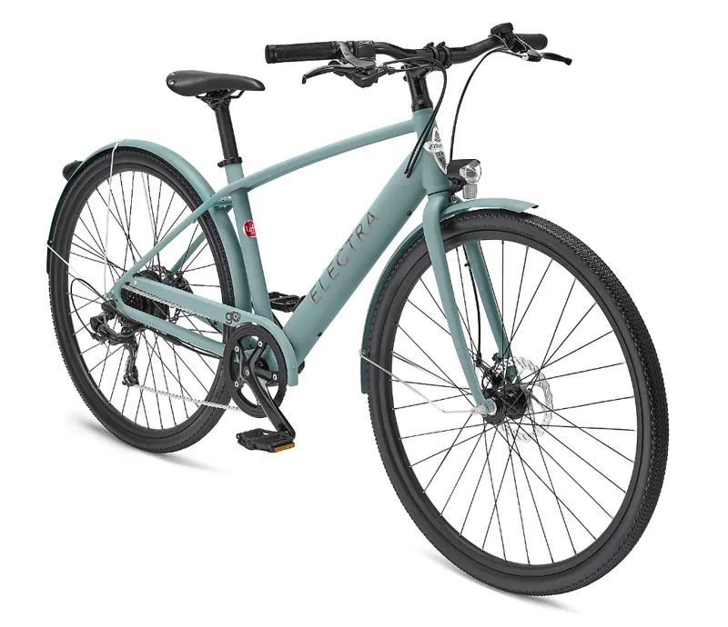 Electra Loft Go 7d Step Over Electric Hybrid Bike 2025 in Matte Cadet Blue-9